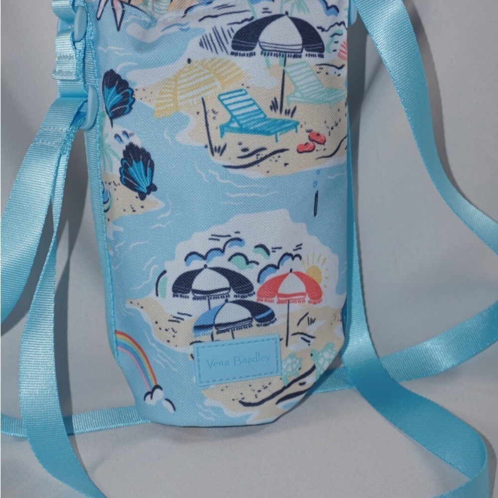 Vera Bradley Water Bottle Crossbody Beach Treasures Mini Cooler - Picture 4 of 5